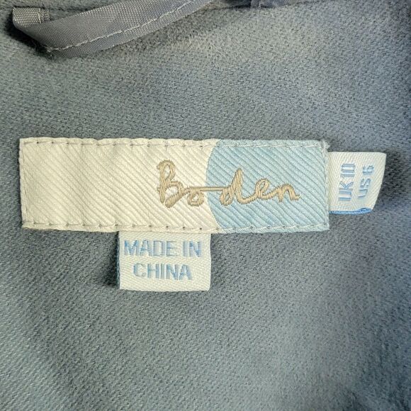 Boden Blazer Jacket US 6 UK 10 Blue Gray Notched Collar Professional Academic - Picture 3 of 9